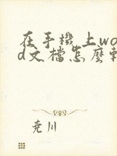 在手机上word文档怎么转成txt