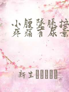 小腹坠胀按压有疼痛有尿意