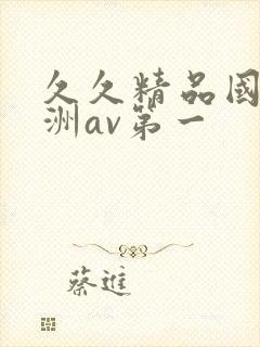 久久精品国产亚洲av第一