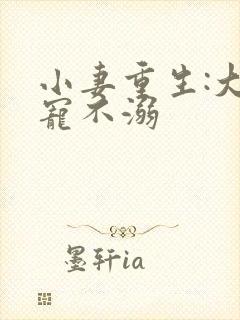 小妻重生:大佬宠不溺