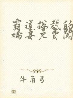 霸道总裁的独宠娇妻免费阅读