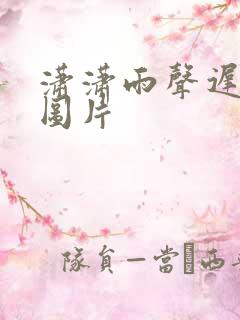 潇潇雨声迟叶潇图片