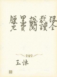 腹黑总裁狠给力免费阅读全文