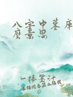 八字中墓库是什么意思