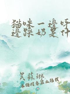 猫咪一边呼噜一边踩奶是什么意思?
