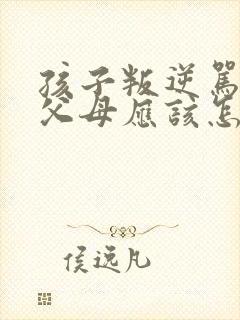 孩子叛逆骂父母父母应该怎样处理