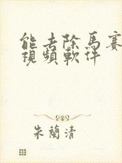 能去除马赛克的视频软件