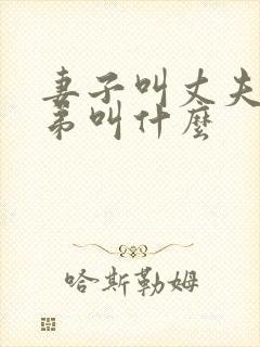 妻子叫丈夫的弟弟叫什么