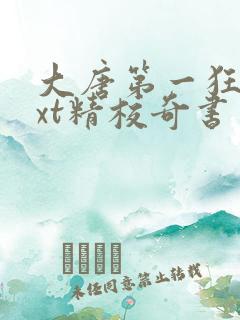 大唐第一狂徒txt精校奇书网