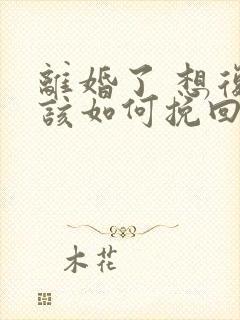 离婚了 想复婚该如何挽回