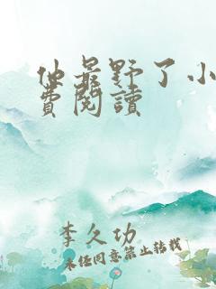 他最野了小说免费阅读