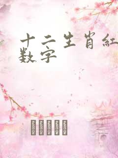 十二生肖红蓝绿数字