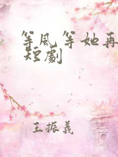 等风等她再回头 短剧