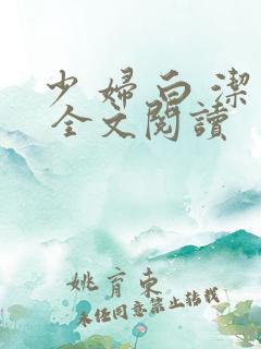 少 妇 白 洁 全文阅读