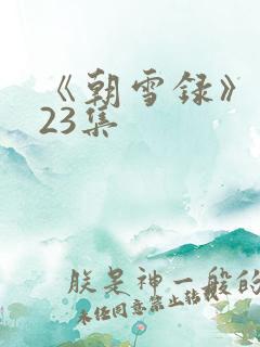 《朝雪录》 第23集