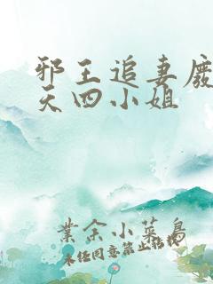 邪王追妻废材逆天四小姐