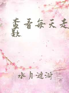查看每天走路步数