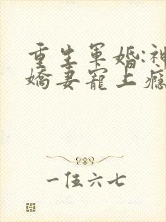 重生军婚:神医娇妻宠上瘾