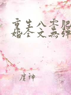重生八零肥婆军婚全文无弹窗