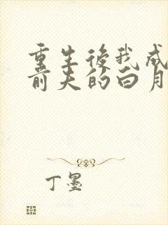 重生后我成为了前夫的白月光