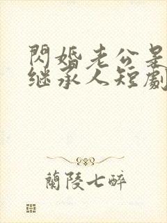 闪婚老公是豪门继承人短剧