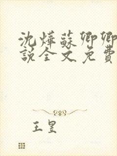 沈烨苏卿卿的小说全文免费阅读