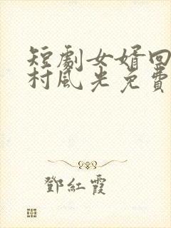 短剧女婿回乡全村风光免费观看