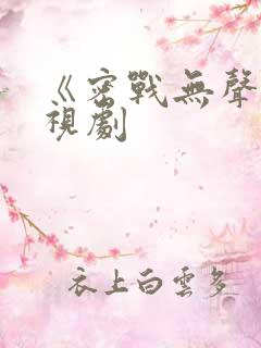 《密战无声》电视剧
