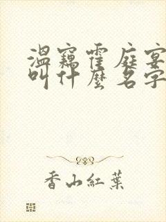 温窃霍庭宴小说叫什么名字