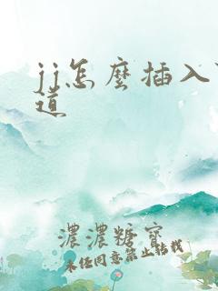 jj怎么插入阴道