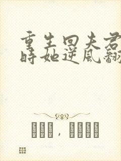 重生回夫君大婚时她逆风翻盘