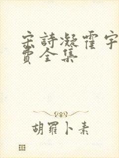 宋诗凝霍宇轩免费全集
