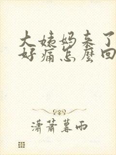 大姨妈来了肚子好痛怎么回复