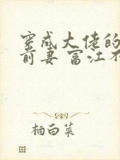 穿成大佬的炮灰前妻 富江不富
