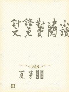 针锋对决小说全文免费阅读