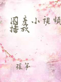 国产小视频在线播放