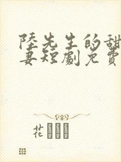 陆先生的甜蜜宠妻短剧免费看