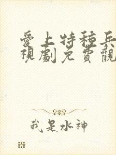 爱上特种兵 电视剧免费观看