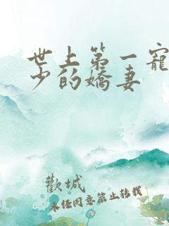 世上第一宠婚慕少的娇妻