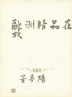 欧洲精品在线播放
