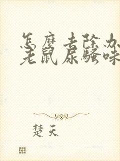 怎么去除办公室老鼠尿骚味