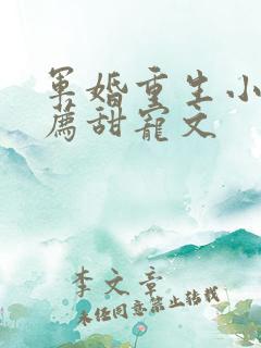 军婚重生小说推荐甜宠文