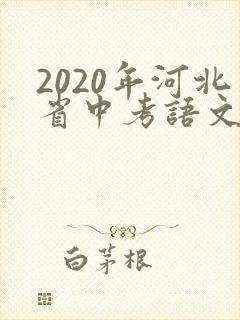 2020年河北省中考语文试卷及答案