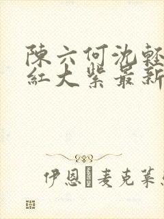 陈六何沈轻舞大红大紫最新笔趣阁
