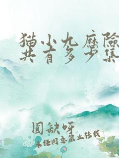 猫小九历险记一共有多少集?