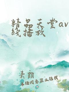 精品天堂av在线播放