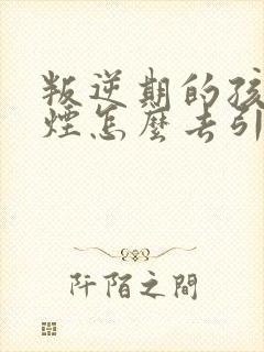 叛逆期的孩子抽烟怎么去引导