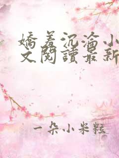 娇羞沉沦小说全文阅读最新章节更新