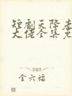 短剧天降老公是大佬全集免费观看
