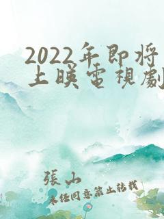 2022年即将上映电视剧